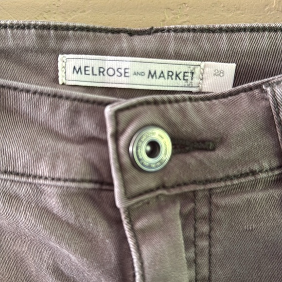 Melrose and Market Skinny Stretch Twill Cargo Pant color gray Size 28 - Picture 3 of 12